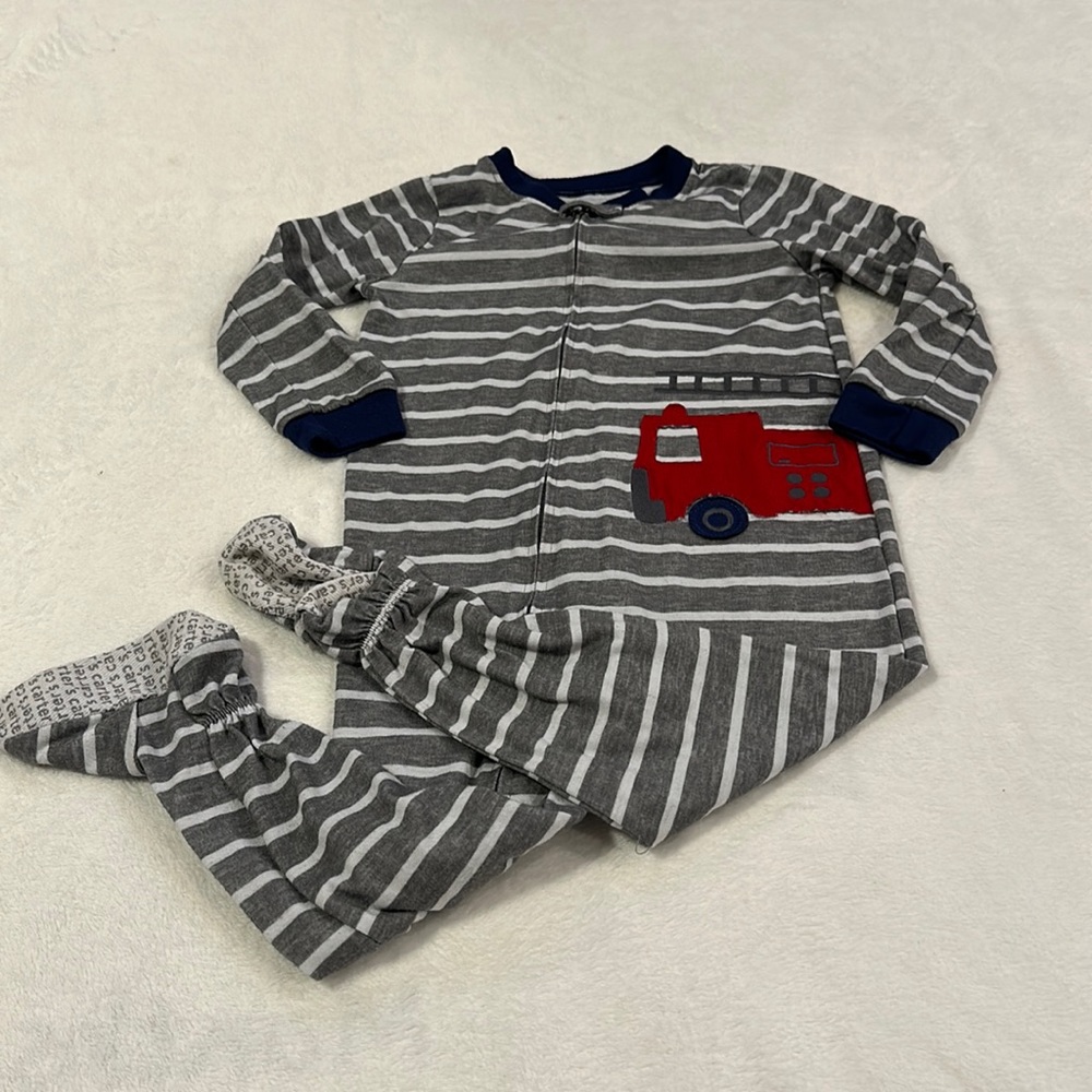 ⭐️4/$15⭐️ Firetruck Footie Pajamas